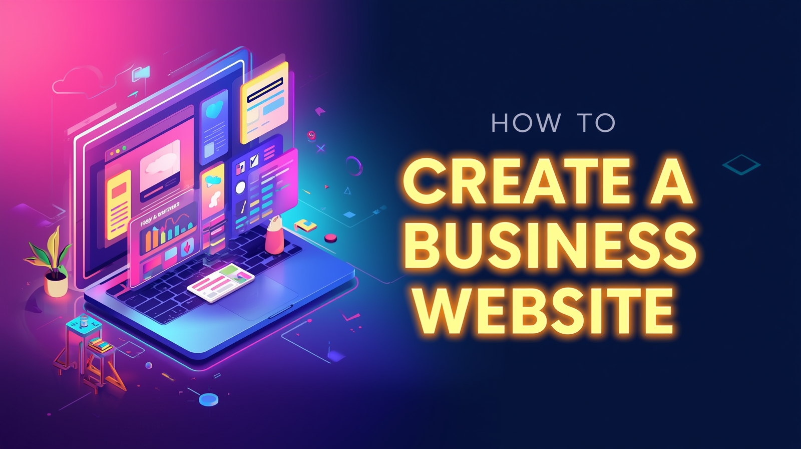how to create a business website