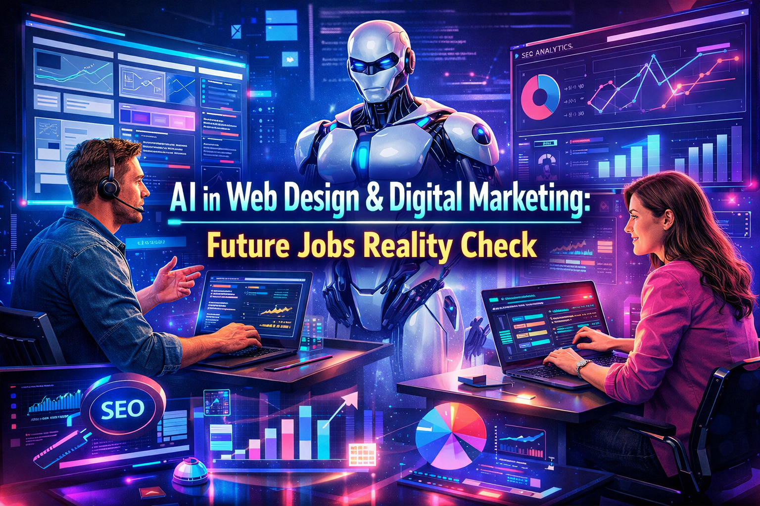 AI in web design and digital marketing